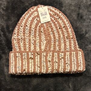 Woman’s Striped Knit Beanie